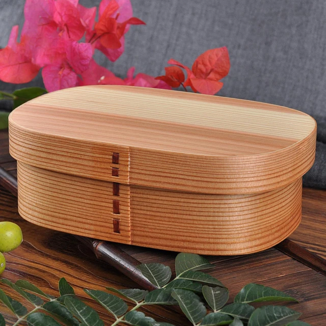 Boîte à Lunch Japonaise Boîtes à Bento En Bois Boîte à Lunch Pour Enfants