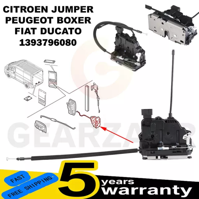 Rear Door Lock Mechanism For Fiat Ducato Citroen Relay Peugeot Boxer 2006- On