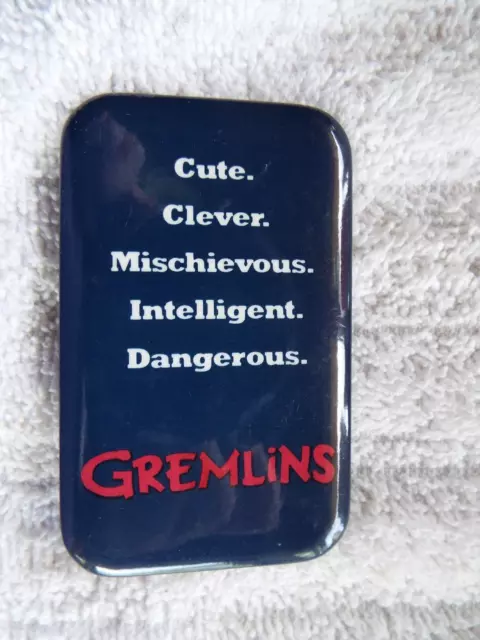 Gremlins 1984 Promotional Warner Bros. Movie Pinback Button