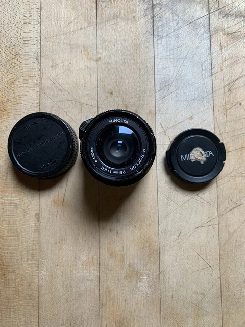 MINOLTA M-ROKKOR 28mm F/2.8 LENS FOR PARTS LEICA M-MOUNT