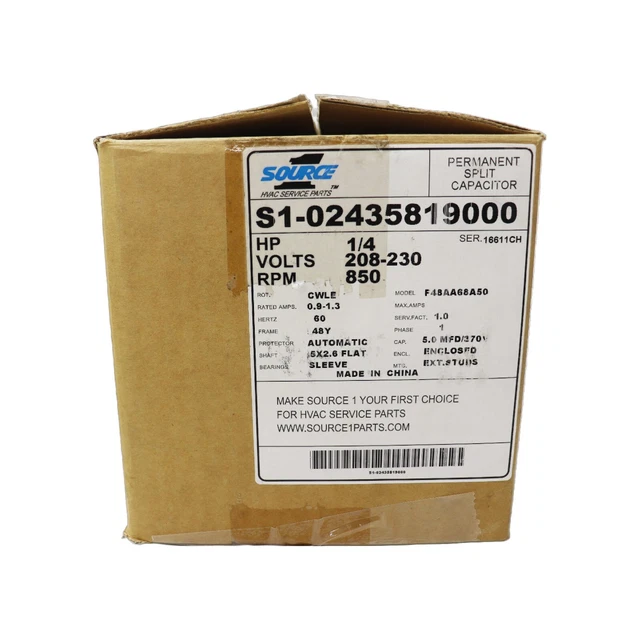 AO SMITH F48AA68A50 1/4 HP Condenser Fan Motor 230V Source One  S1-02435819000 $100.00 - PicClick