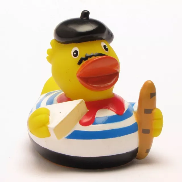 Badeente City Duck® Frankreich Quietscheentchen Gummiente Plastikente Entchen