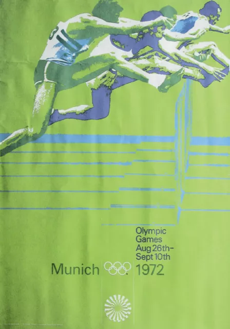 Olympique Games Olimpico Spiele 1972 Ottl Aichner Poster 119x83 CM Ostacoli