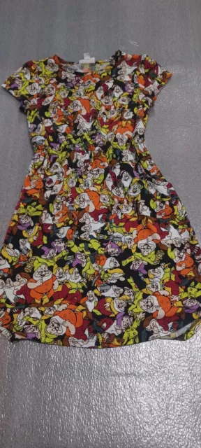 Disney Dress LuLaRoe Kids Size 10 Awesome Seven 7 Dwarfs Print Girls