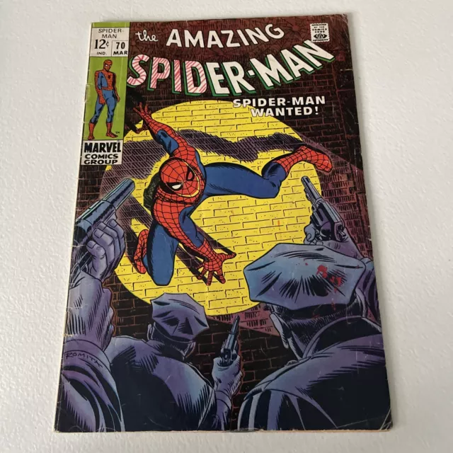 AMAZING SPIDER-MAN #70 Kingpin Appearance 1969 Combine Shipping