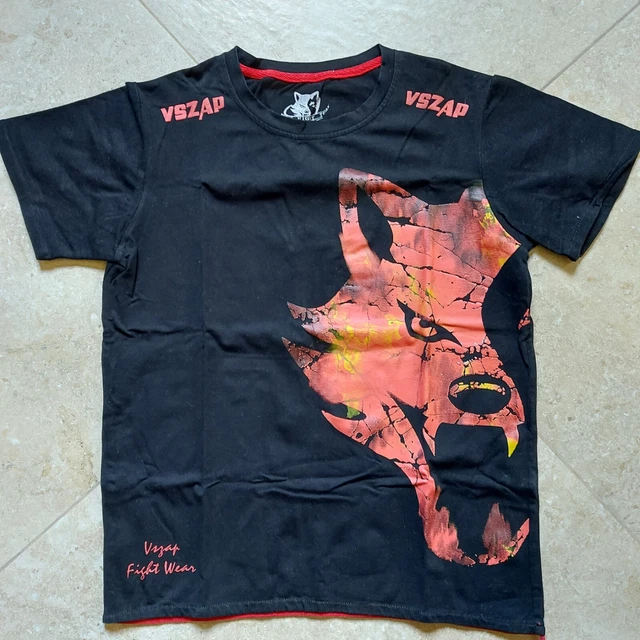 VENUM VSZAP T-shirt Muay Thai VT, Nero/Rosso Team Fire Taglia M UFC MMA Fight