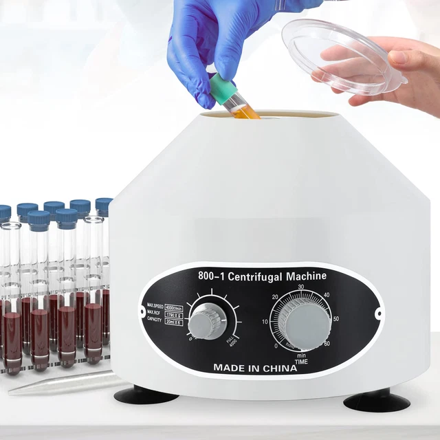 Centrifuge Machine Benchtop Electric Centrifuges with Timer and Speed Control fo