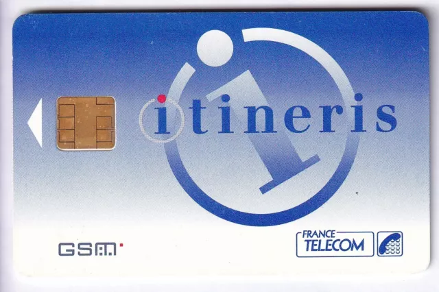 Telecarte Gsm Sim Collector .. France Itineris Ft Telecom +N° Chip/Puce Tbe