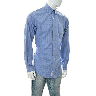 Brooks Brooks Brothers Homme Non Fer Slim Fit Robe Chemise Taille 17-35 Bleu Blanc 