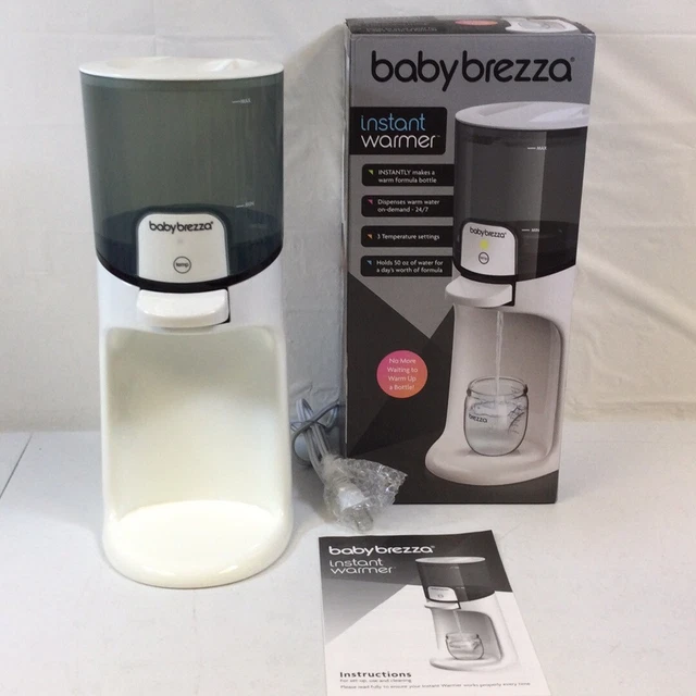 Baby Brezza White Black 3 Temperature Settings Instant Baby Bottle Warmer Used