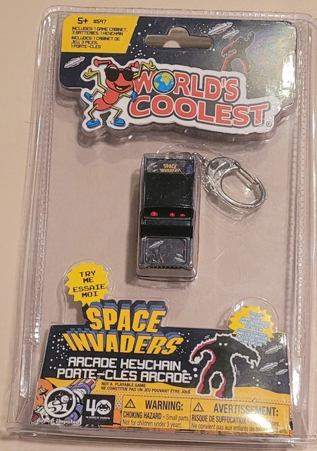 World's Coolest Space Invaders Arcade Game Keychain