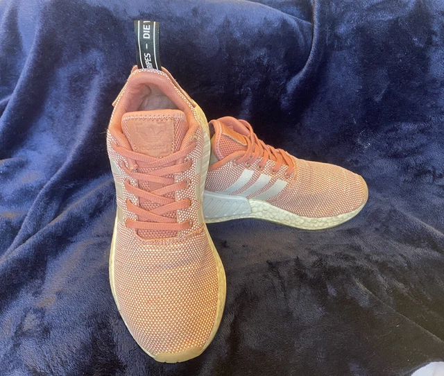 WOMEN ADIDAS NMD R2 Boost Mid Ash Pink Running Shoes Sneakers Jogging sz 9  VGC 30.99 - PicClick UK