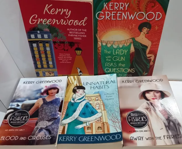 KERRY GREENWOOD Miss Fisher's Murder Mysteries + more you choose & save on post