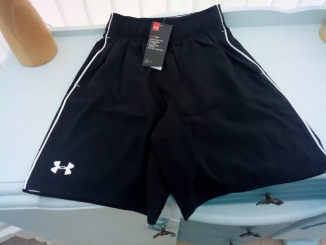 BNWT Under Armour Heatgear Mirage 8 Mens Running Short Black Gym Sports Small