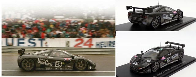 Miniature Voiture SPARK 1/43, McLaren F1 GTR, Vainqueur Des 24h Du Mans 1995, Résine
