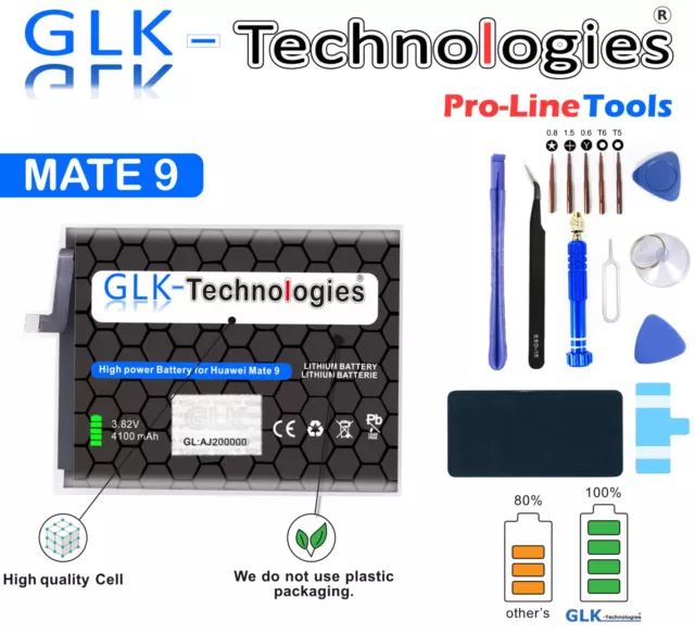 GLK-Technologie Akku für Huawei Mate 9 | Mate 9 Pro HB396689ECW Batterie NEU PRO