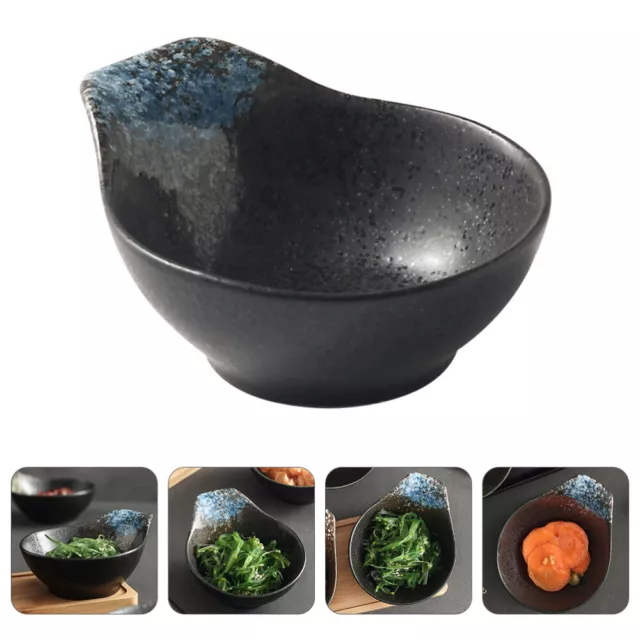 Dipping Dish Ceramic Utensil Japanese Soy Dishes Sauce Bowl Snack