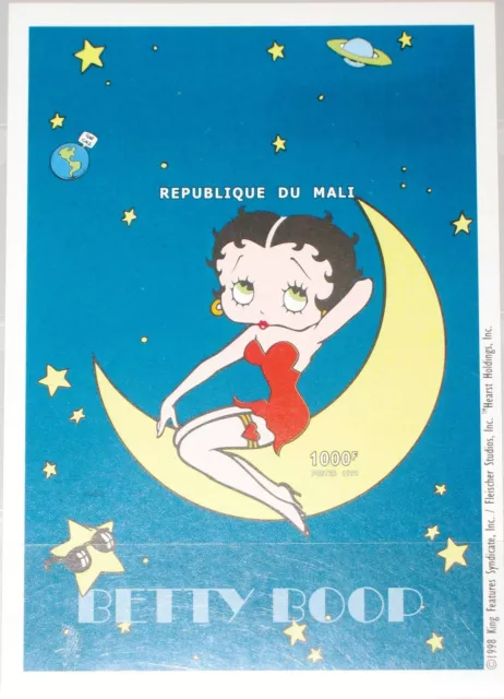 MALI 1999 Block 131 U S/S IMPERF Betty Boop Cartoon Zeichentrickfilm Cinema MNH