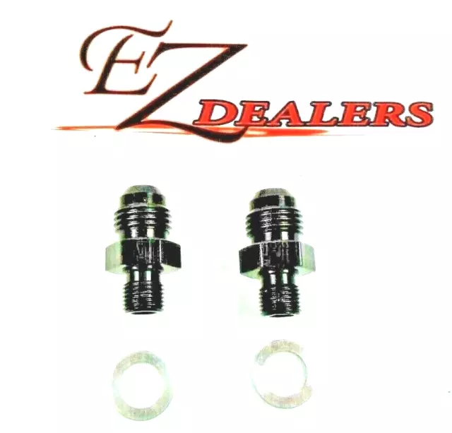 2-Fragola 481671 Transmission Line Cooler Adapter Fittings -6 AN x Ford C4 C6