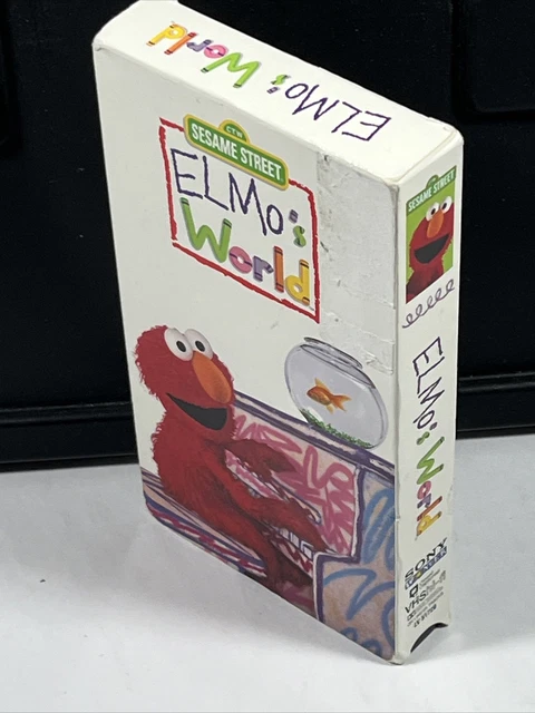 SESAME STREET ELMO'S World VHS 2000 Tape 3 Elmo Episodes for Children