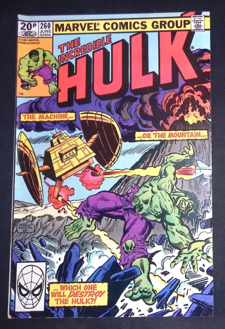 The Incredible Hulk #260 Bronzezeit Marvel Comics F+