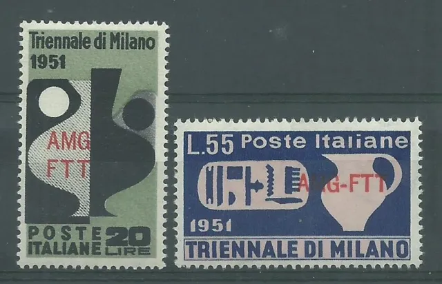 1951 Trieste A Amg-Ftt 9 Triennale Di Milano 2 Val MNH MF73214