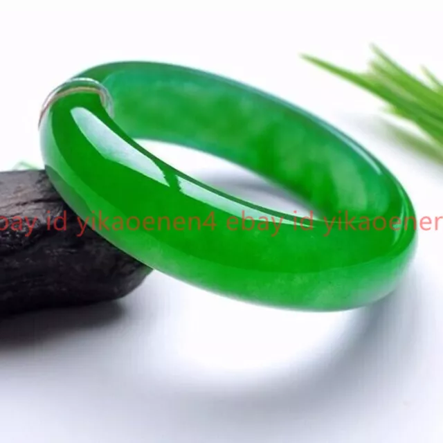 Natural Green Myanmar Jade Jadeite Bracelets Bangle 56-62mm AAA