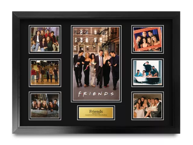 Friends Signed Large A2 TV Shows Framed Printed Autograph Memorabilia Gift
