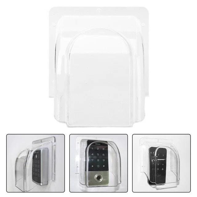 Copertura Antipioggia Per Campanello - Plastica Trasparente 17.5x10 Cm Per Videocitofoni