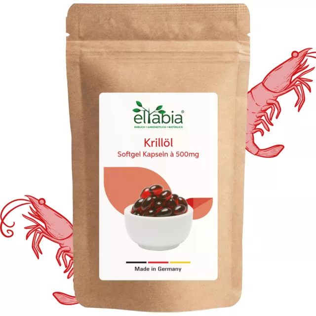 Krillöl Kapseln 200 Stk. | Hochdosiert 1.500mg Tagesdosis | Reich an Astaxanthin