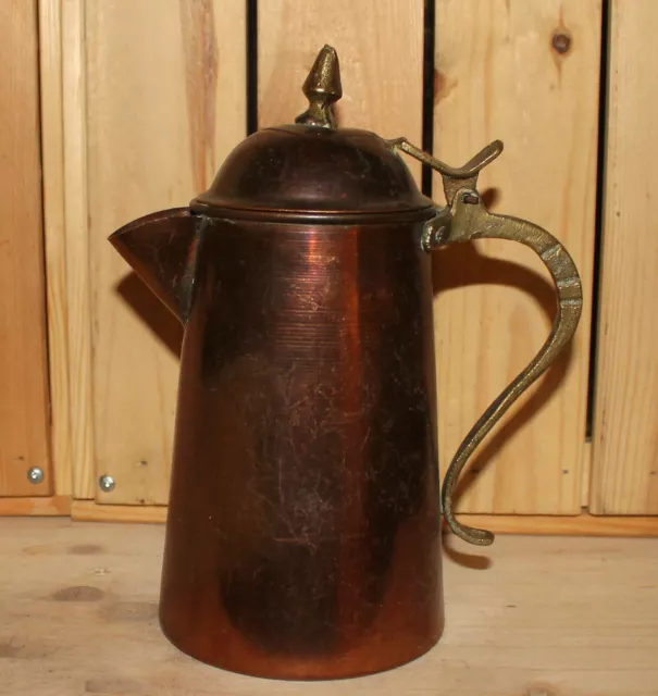 Vintage copper/brass coffee teapot jug kettle
