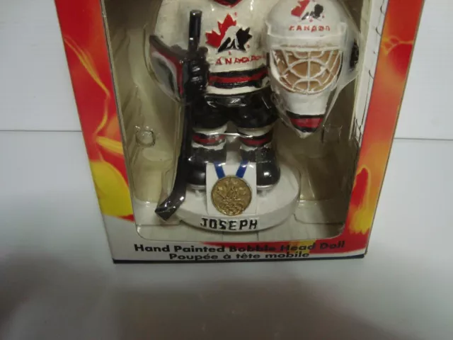 2002 Olympics Hockey Team Canada Bobblehead W/ Box Bobble Dobbles Eric  Brewer