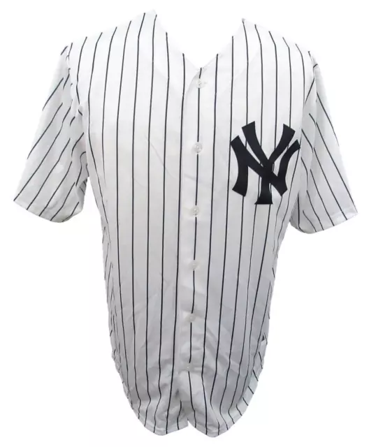 New York Yankees UNSIGNED No Number Majestic Baseball Jersey Size L 177422