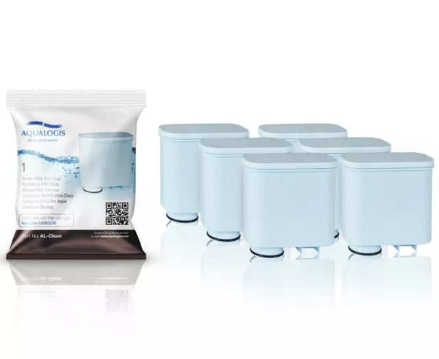 6 X FILTRE à eau AL-Clean pour Saeco Philips AquaClean anti-calc