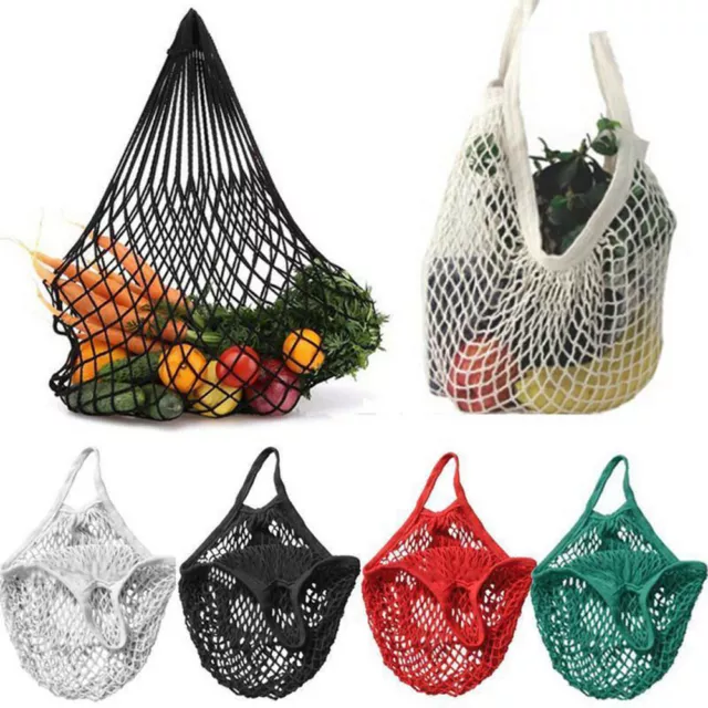 Portable Mesh Net Turtle Bags Shopping Bag Reusable Fruit Storage Handbag Totes