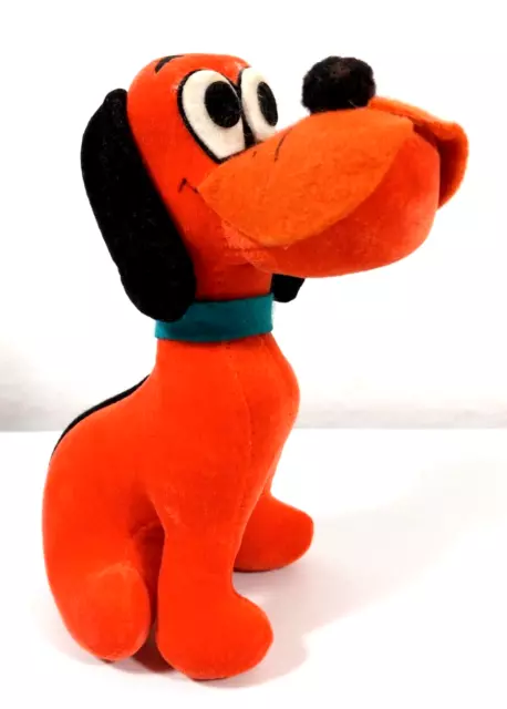 A Lovable Woolikin Orange Pluto Plush Walt Disney Vintage Dog Japan READ