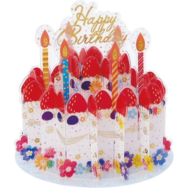 Sanrio birthday card transparent cake BD103-2 SANRIO 831581