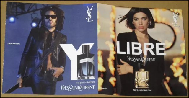 Yves Saint Laurent Fragrance Promotional Ad Lenny Kravitz Dua Lipa Promo Libre