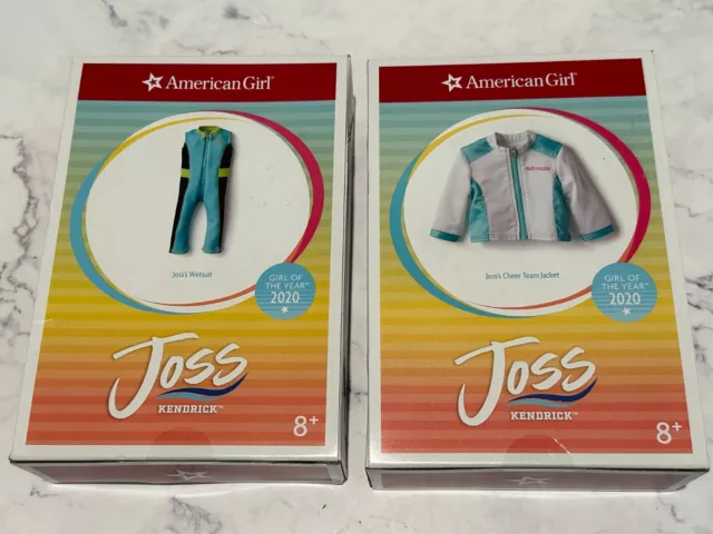 American Girl of the Year Joss LOT New WETSUIT + CHEER TEAM JACKET - SHELFWEAR!