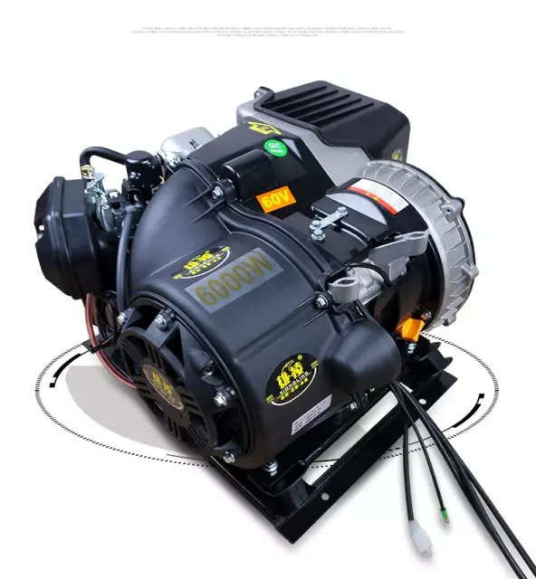 Generador extensor de rango de vehículo eléctrico ultra silencioso vehículo de tres cuatro ruedas 60v72v
