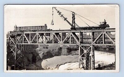 Ponte Presso Fox Burrone Alaska Alaska Antico Ferrovia Fotografia TACOMA Valley 