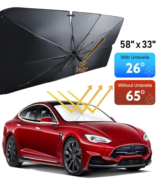 Car Windshield Sunshade Cover Umbrella Foldable Front Window Visor Sun Shade USA