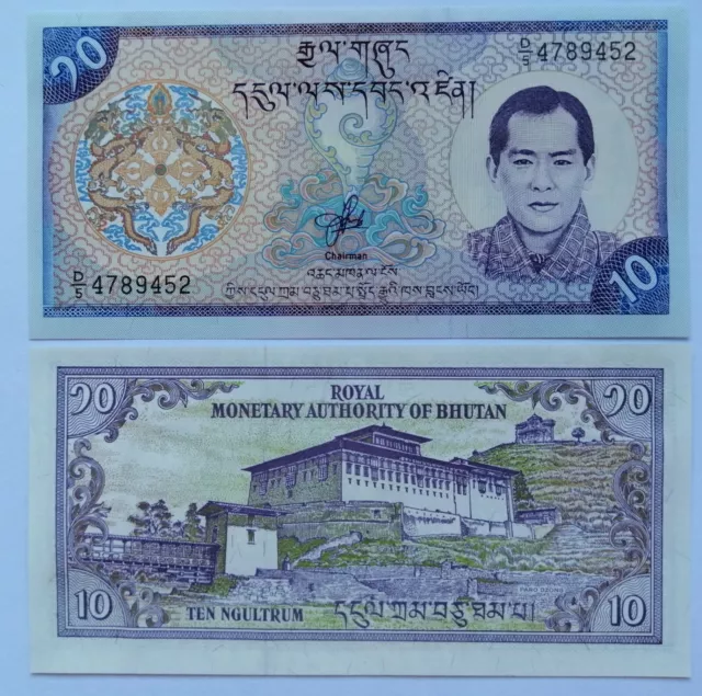 BUTAN BHUTAN 10 ngultrum 2000, P-22. Sin circular UNC.