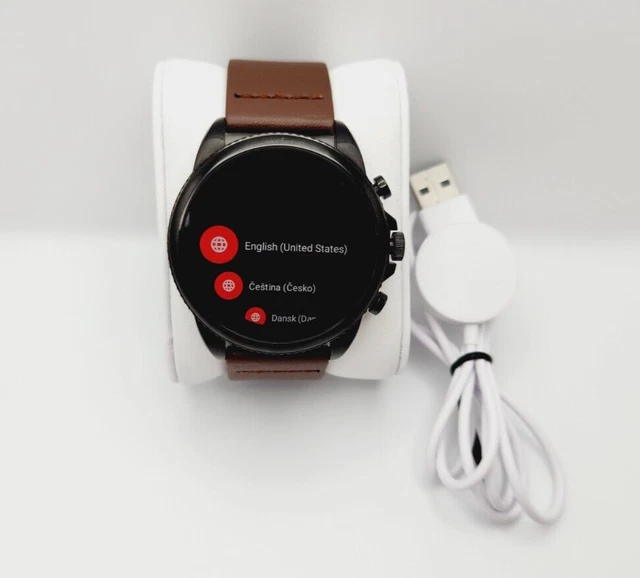 Fossil FTW4062V Gen 6 Smartwatch Brown Leather Band