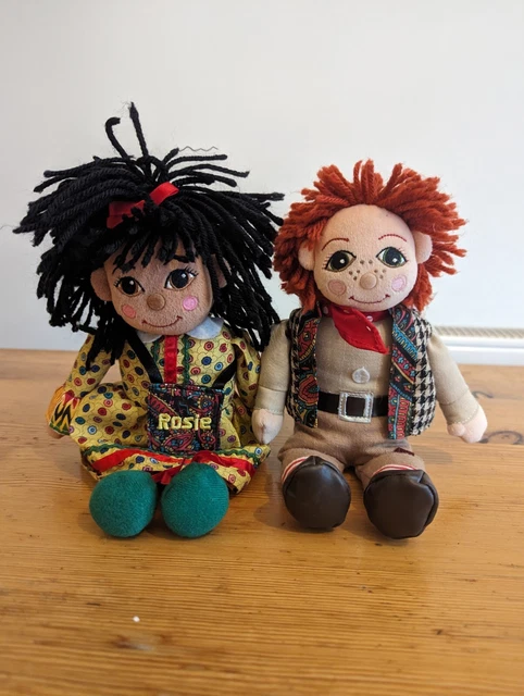 ROSIE AND JIM 1999 Ragdoll Collectable Plush Toys 10 Inch Great 