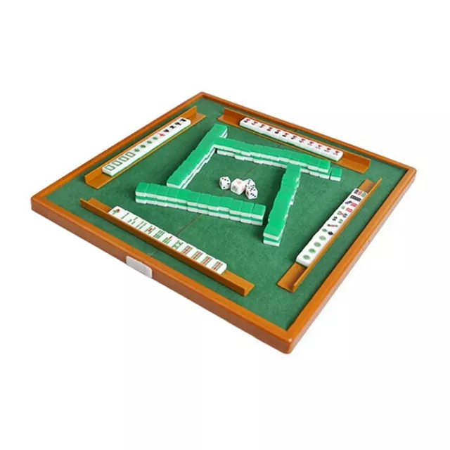 Compact Mahjong Game Set Portable Folding Table Great for Travel & Parties