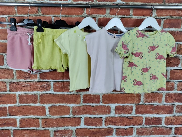 Girls Bundle Age 3-4 Years Next M&S St Michael Summer Top T-Shirt Shorts 104Cm