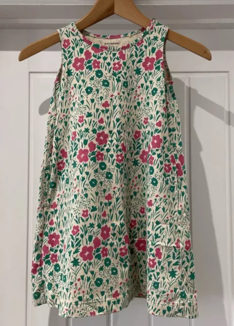 Vestido Uniqlo x Marimekko estampado floral niñas de 3-4 años sin mangas 100 % algodón