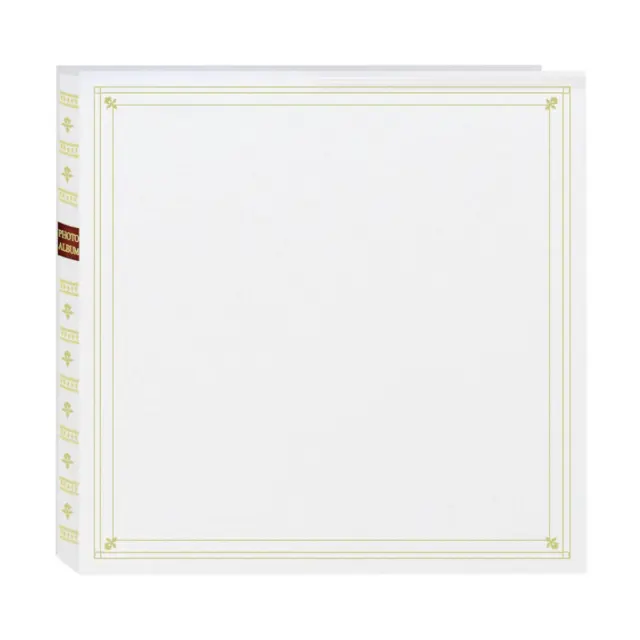 Pioneer Full Size Post Bound With Memo Photo Album, Holds 300 4x6", White #MP46W