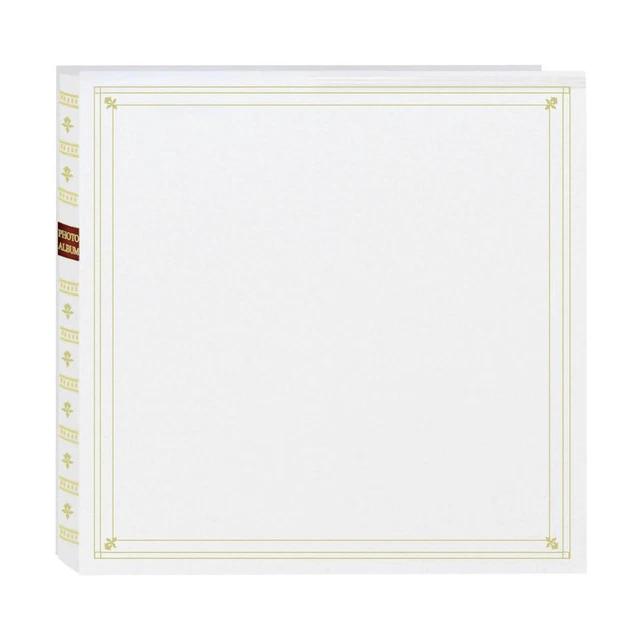 Pioneer Full Size Post Bound With Memo Photo Album, Holds 300 4x6", White #MP46W